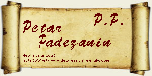 Petar Padežanin vizit kartica